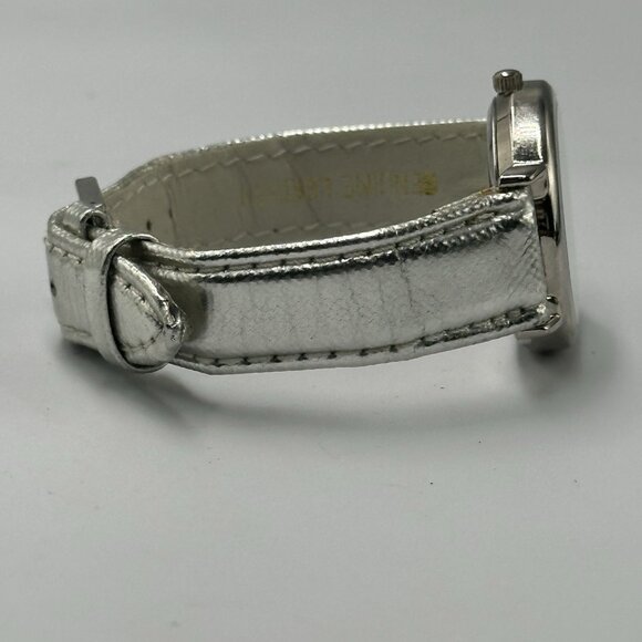 Vintage Shannons Watch Women Silver Tone Rotating Heart Dial New Battery 8.5" - Picture 11 of 14